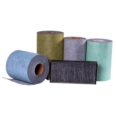 China Nonwoven Carbon Material Filter Manufacturer Activated Carbon Air Filters Hepa Air Cleaner Material Auto Air Filter Media Customized for sale