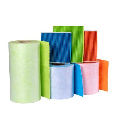 China Alkali Resistance Auto Air Electrostatic Cotton PP Polyester Filter Cloth Media Paper for sale