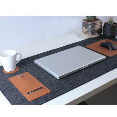 China Non Slip Mouse Felt Anti-skid Mat Pad Writing Mat Felt Mats With Coaster Europe Style Office Desk for sale