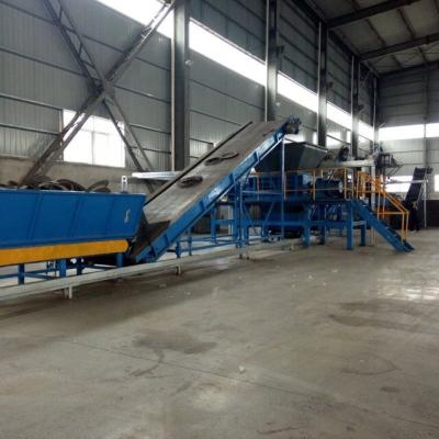 China Playground Tire Shredders Rubber Cost Tire Mulching Machine Tire Recycling Plant for sale