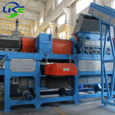 China Playgroud shredded tire mulch scrap tire recycling machine tire shredder price for sale