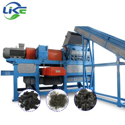 China Modified Asphalt Tire Recycling Rubber Mulch Crumb Shredder Crusher for sale