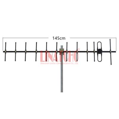 China Aluminum alloy 12 elements detachable UHF 400 470 MHz 434 MHz outdoor yagi antenna for sale