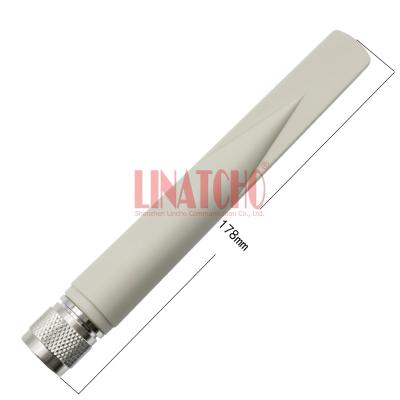 China Dual Band 2.4GHz 5GHz 5.8Ghz WIFI Antenna Terminal Omni 5dBi 7dBi N Male Connector for sale