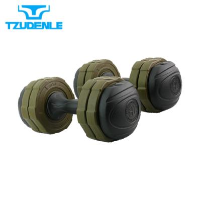 China Universal FACTORY SUPPLY 7.5 KG X 2 Dumbbell Adjustable Gym PE Plastic for sale