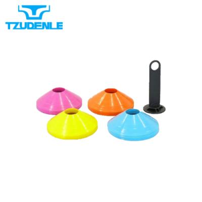 China PE TAIWAN FACTORY 5 cm PE Soccer Speed ​​Training Agility Field Marker Marker Cones for sale