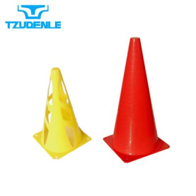 China PE TAIWAN FACTORY 23 cm High Training Flexible Traffic PE Speed ​​Cones for sale