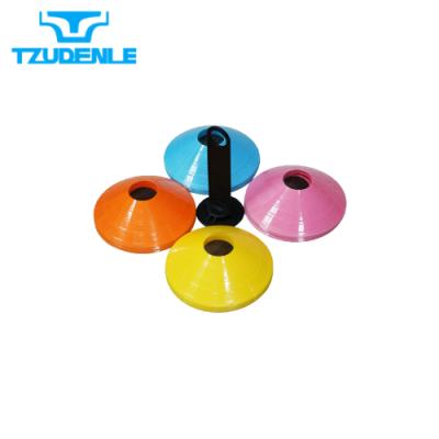 China PE FACTORY SUPPLY 5 CM PE Soccer Football Speed ​​Training Marker Cones Disc Cones for sale