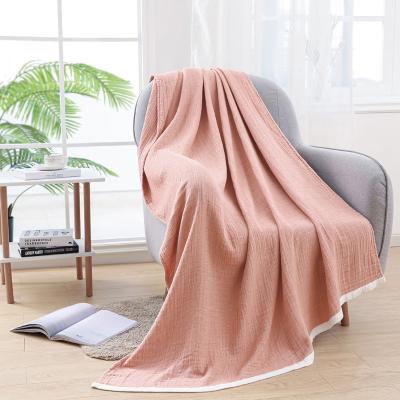 China New Promotion Anti-static Luxury Cotton Baby Blanket Bed Throw Blankets For Home Decor for sale