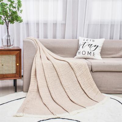 China Amazon Throw Blanket Anti-Static LOGO Gift Gray Blanket Luxurious Custom Micro Blanket For Bed for sale