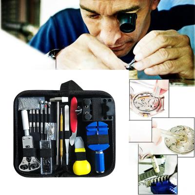 China 147Pcs Watch Repair Tools Watches Tool Kit Watchmaker Tools Parts Opener Remover Spring Bar Repair Lever Screwdriver Clock Watch Repair Tool for sale