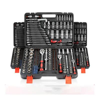 China Professional Industrial Use Production 216pcs Car Repair DIY Tools Ratchet Socket Wrench Set With Plastic Box for sale