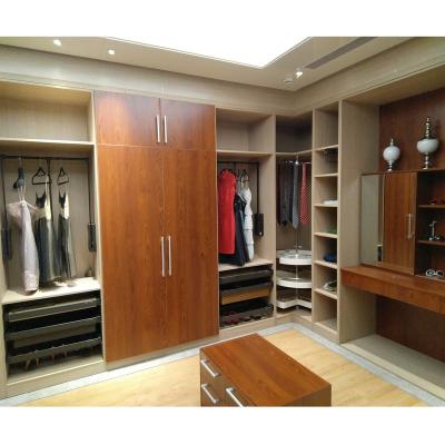 China NICOCABINET PANEL Quality Guarantee Wooden Bedroom Wardrobe Walk In Closet With Open Mirror Walk In Clost for sale