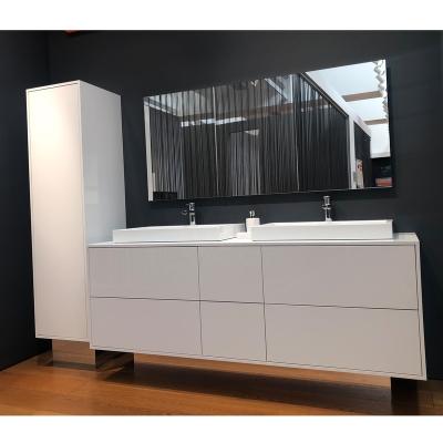 China NICOCABINET Modern Design Custom Bathroom Sink Cabinets Modular Bathroom Furniture With Mirror for sale