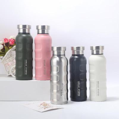 China Outdoor Stainless Steel Double-Wall Vacuum Thermal Insulation Sports Water Bottle Viable Business Cup Large Capacity Outdoor Recycling Water Bottle for sale