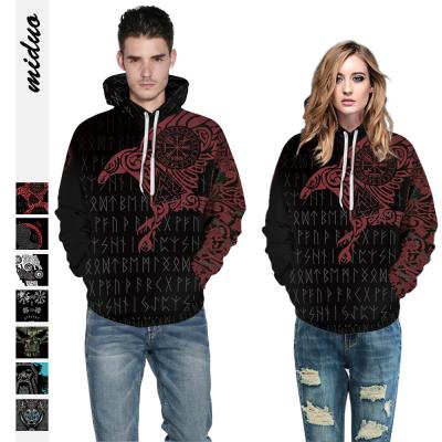 China 3D Digital Print Fancy Unisex Pullover Pattern Couple Matching Street Style Baseball Uniform Hoodies Sweatshirt Pullover Hoodies for sale