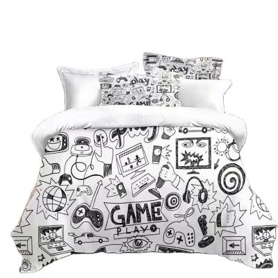 China Anti-pilling Wholesale Custom High Quality Game Series Design Printing Polyester Duvet Cover Bedding Set for sale