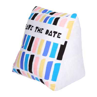 China Customizable Pattern and Size Wholesale Comfortable Sofa Cushion Triangular Wedge Lumbar Support Car Office Chair for sale