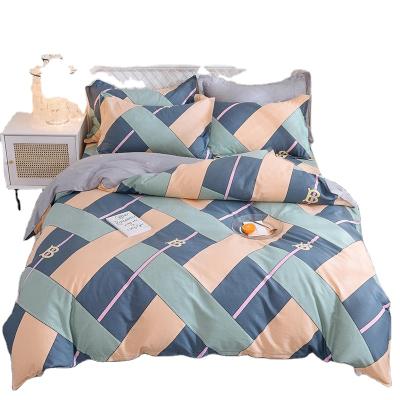 China Factory Anti-pilling Percale Fabric Thick Sanding 100% Cotton Luxury Fine Workmanship Design 4 Piece Bedding Sets for sale