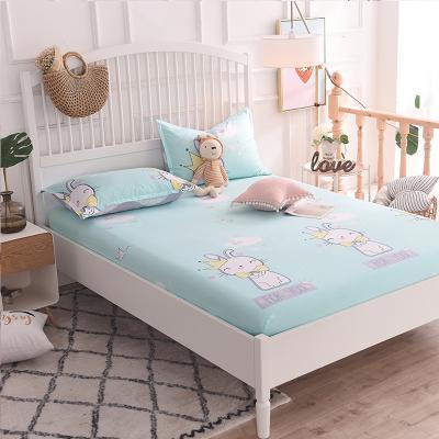 China Plain Amazon Hot Sale Customized 100%Cotton Super Soft Elastic Custom Fitted Bed Sheet for sale