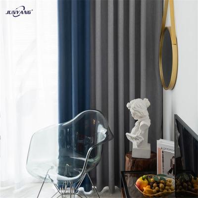 China Customized High Quality Blackout Style Double Colors Window Blackout Curtain Sewing Fabric For Living Room for sale