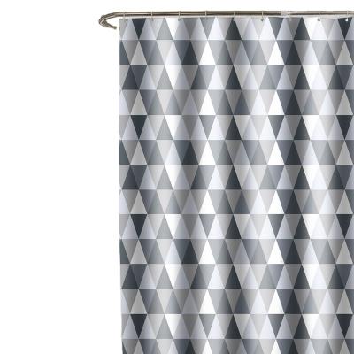 China Factory Sustainable Custom All Over Print Polyester Waterproof Anti-Mildew Thick Shower Curtain For Bathroom for sale