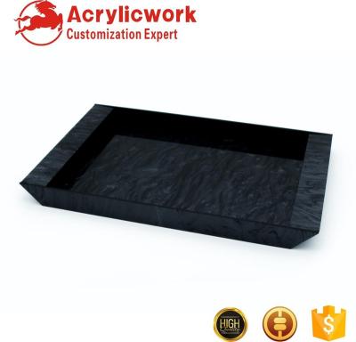 China Scrathless thickening lay down against use elegant 5-star texture shop tea restaurant hotel services falling texture acrylic tray for sale