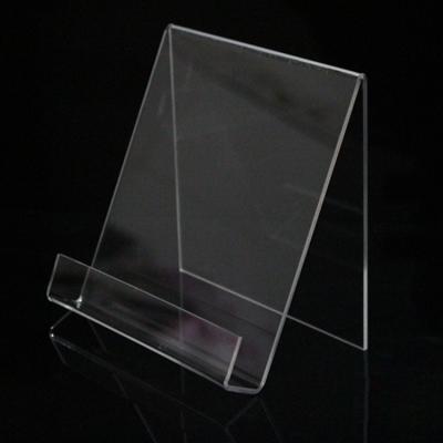 China Custom ACRYLICWORK PMMA Vertical Plexiglass Acrylic Elegant Book Stand for sale