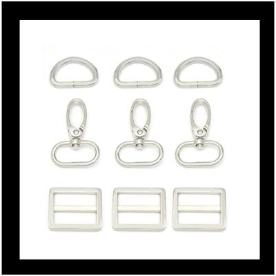 China Adjustable Metal Pin Buckle Customized D Ring Swivel Spring Snap Hook Eco-Friendly Metal Rings Accessories Bag Clasp Buckle for Bags for sale