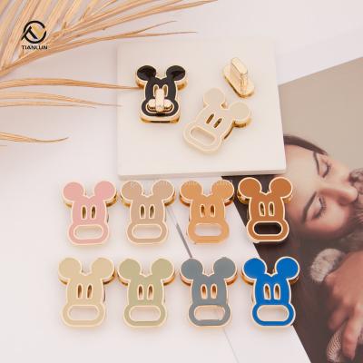 China Wholesale Metal Push And Turn Lock Logo Color Custom Closures Eco-friendly Bag Twist Locks Custom Design Press Handbag Lock Hardware For Bags for sale