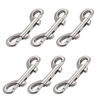 China 6 Pack Double Ended Bolt Snaps Metal Hang Hook Metal Zinc Alloy Clips For Dog Leash Horse Spike Pet Feed Buckets Chain Head Garage Use, for sale