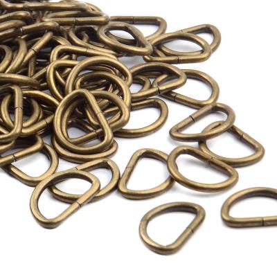 China Eco-friendly Material Titanium D-Ring Belt Purse Purse Accessories Bag D-Ring Titanium Brass D-Clip for sale