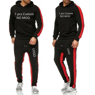 China Custom Poyan One Piece Anti-UV OEM Joggers Suits Sets Cotton Tracksuit Set Custom Jogger Tracksuit Custom Joggers Set Men for sale