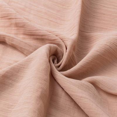 China Wholesale Breathable Stain Plain Dyed Ramie 50% Cotton 50% Crinkle Fabric For Dress for sale