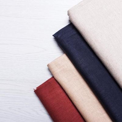 China Breathable Soft Comfortable Twill Hemp Canvas Clothing Stain Twill Elastic Strength Viscous Fabric for sale