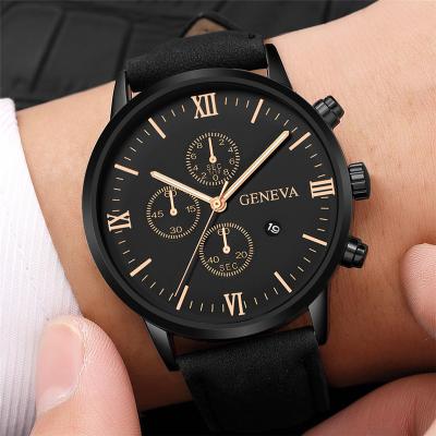 China fashion & 2021 Casual Relogio Masculino Watches Men Shape Sport Stainless Steel Case Leather Strap Quartz Business Wristwatch Reloj Hombr for sale