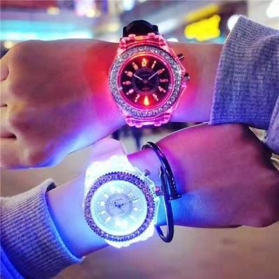 China 2021 New Transparent Waterproof Alarm Fashion Student Watches Luxury LED Kids Sports Watches for sale