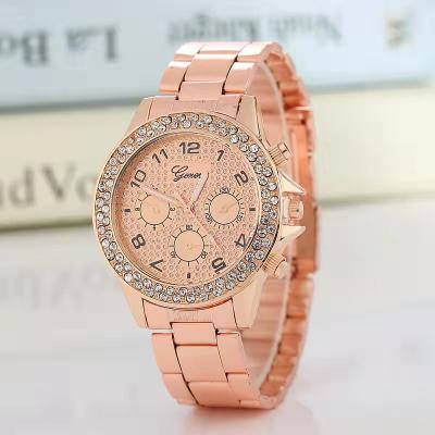 China Hot-selling Diamond-encrusted Watches Water Resistant Ladies Fashion Watches Leopard Cheap Luxury Copy Stainless Steel Strap for sale