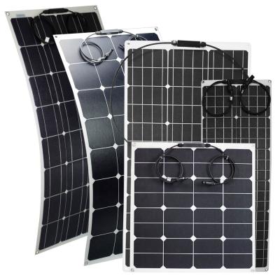 China Sunpower 12v Ultralight ETFE Solar Flexible Panels For Camper Trailer Boat Fishing for sale