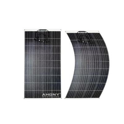 China Bifacial Custom Flexible 150w Mono Solar Panel ETFE For Marine Yacht RV Solar System watt flexible solar panel for motor for sale