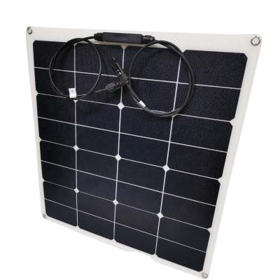 China Sunpower ETFE Surface Solar Flexible Panels 35W For RV Boat Camping Mobile green boat yacht Power solar cell for sale