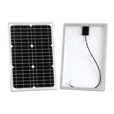 China OEM 20 Watt Monocrystalline Solar Panel energie solaire photovoltaique cell panel solar mono For Boat ATV Marine RV Trailer Snowmobile for sale