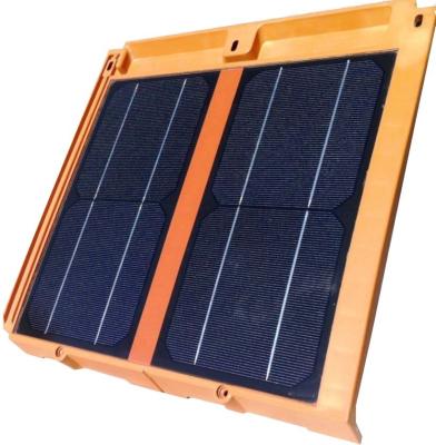 China 16w Solar Roof Tile Transparent Solar Panel Roof Shingles Bificial Solar Cell Module for sale