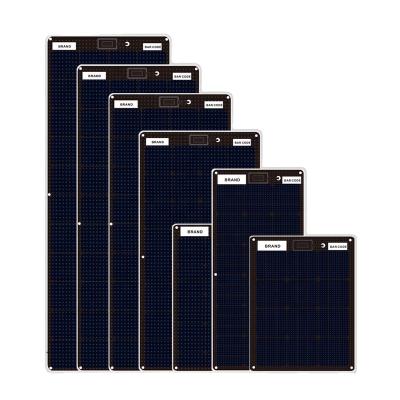 China Black Off Grid Portable Monocrystalline Solar Panels 55W 12V For RV Marine Boat for car parking for sale