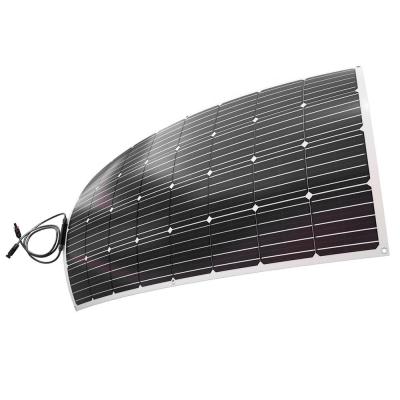 China Flexible Monocrystalline Bendable Solar Panel module transparent Marine Boat 175w 18v 12v Lightweight Waterproof for sale