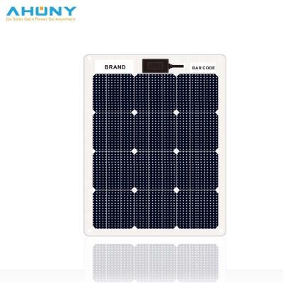 China bifacial Semi Rigid Solar Panel 40W Walk Step Drive On IBC Solar Sunpower Flex Panels for sale