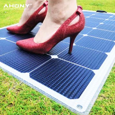 China Walkable Custom Solar Panel 115w Anti Slippery Rough Etfe Alibaba Solar Panel Semi Flexible Floor Tile Supplier for sale