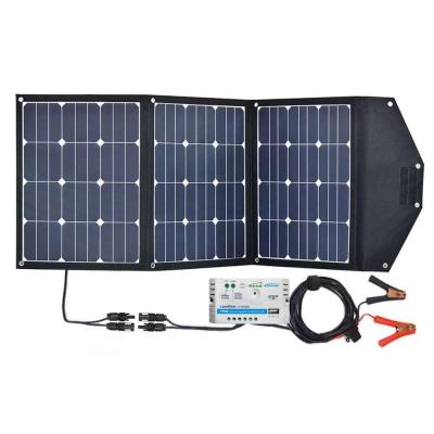 China Klappbare 12V kleine PV-Solarzellen 120w für Camper Smartphone Digitalkamera Tablet zu verkaufen