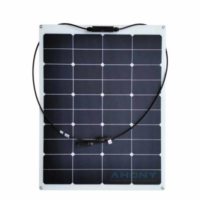 Chine Panneau solaire semi-flexible mono 50w à haut rendement pour camping RV à vendre