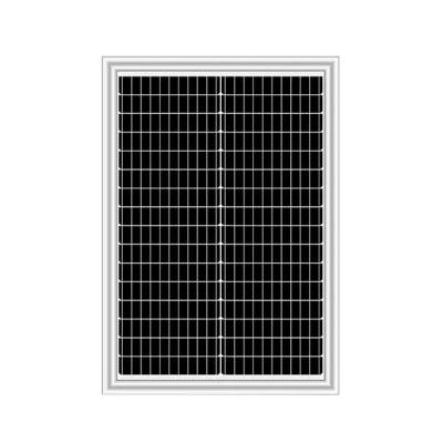 China 50w rigide monokristallijn zonnepaneel met 500V maximale systeemspanning A-kwaliteit voor zwembad Led Smart Solar Flash Te koop